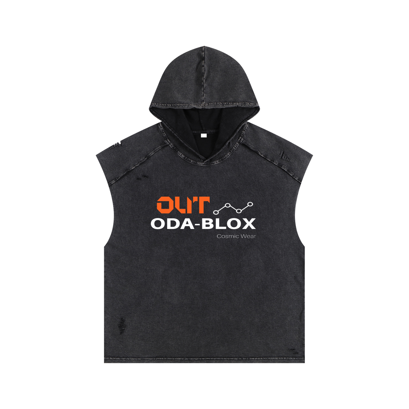 Snow Washed Boxy Hooded Tank Top